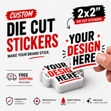 2” × 2” Custom Die-Cut Sticker Pack