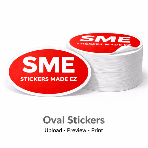 Oval Stickers