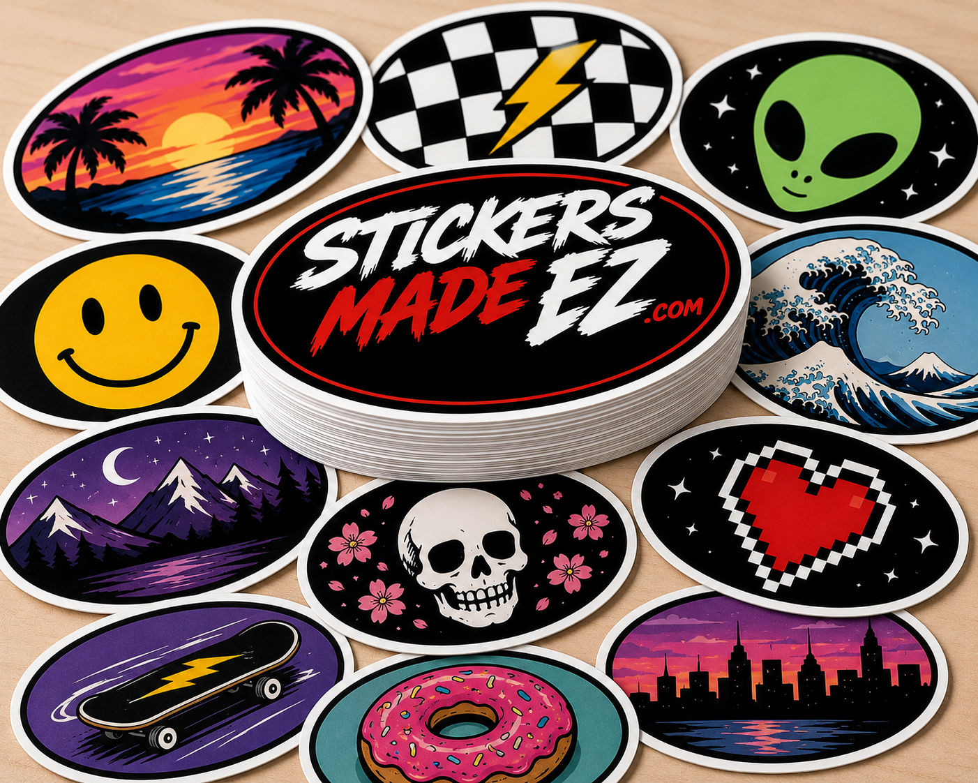 Oval Stickers