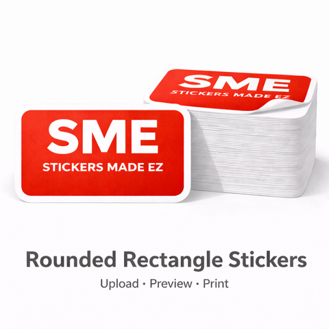 Rounded Rectangle Stickers