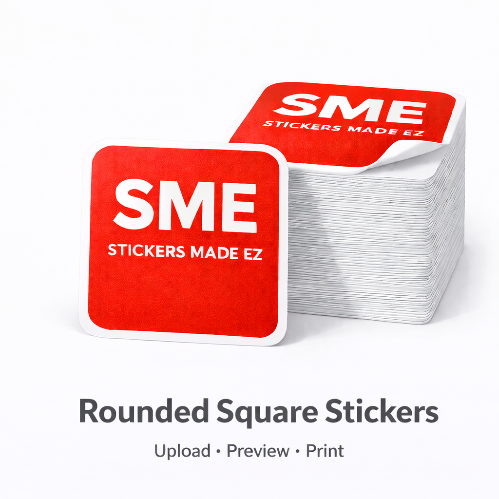Rounded Square Stickers