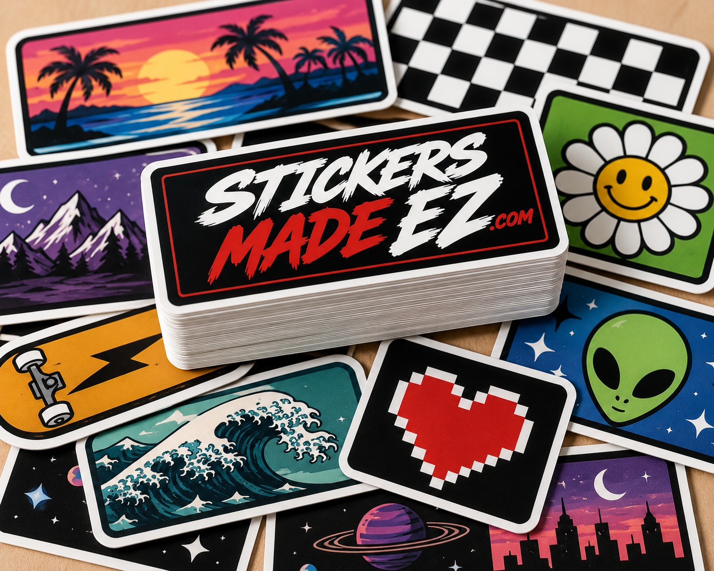 Rounded Rectangle Stickers