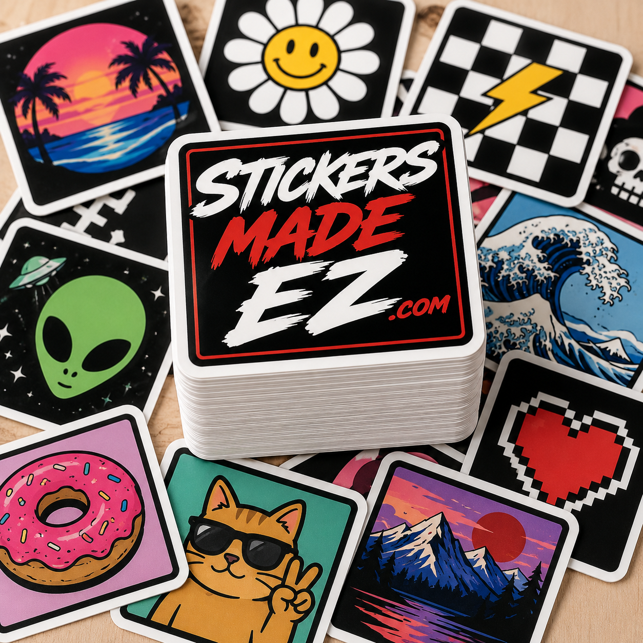 Rounded Square Stickers