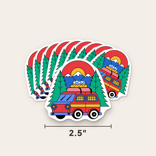 2.5” × 2.5” Custom Die-Cut Sticker Pack